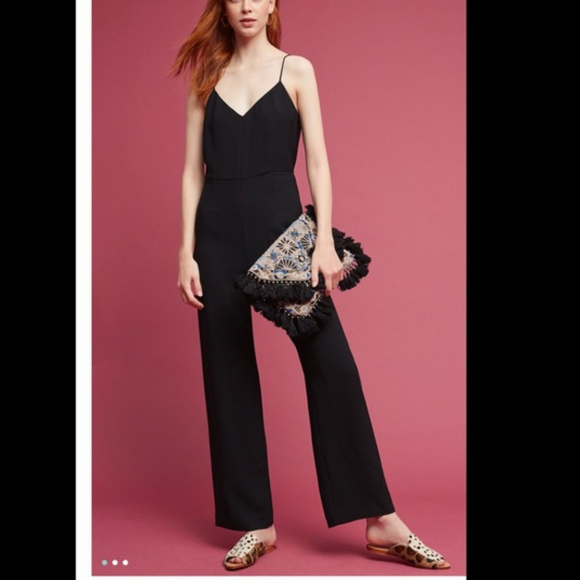 black slim jumpsuit